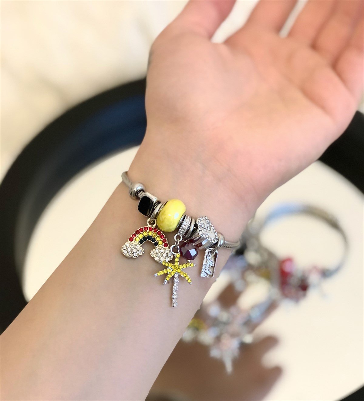 Pandora Model Şans Bilekliği GökkuşağıGiftmodaGmbl100002