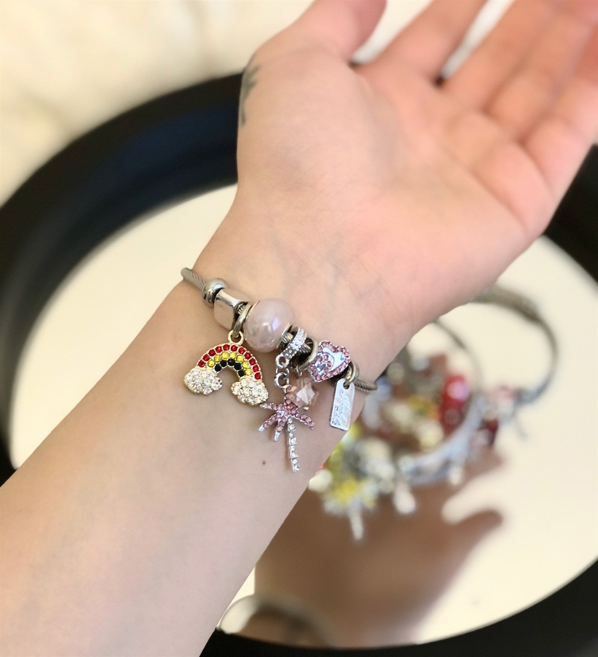 Pandora Model Şans Bilekliği GökkuşağıGiftmodaGmbl100002