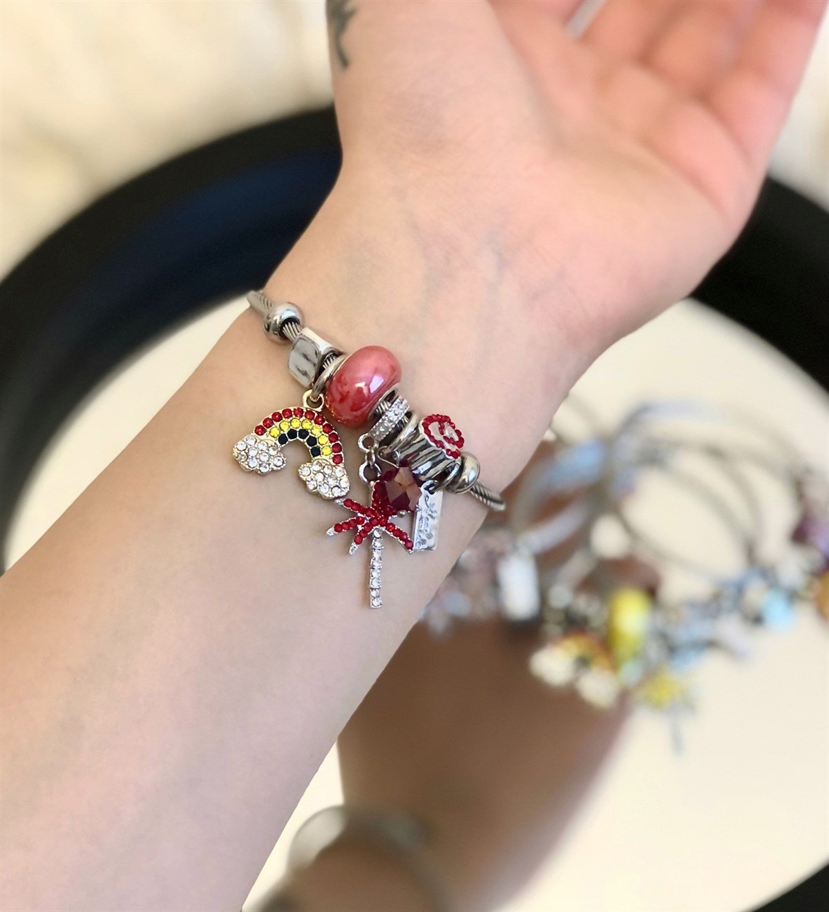 Pandora Model Şans Bilekliği GökkuşağıGiftmodaGmbl100002