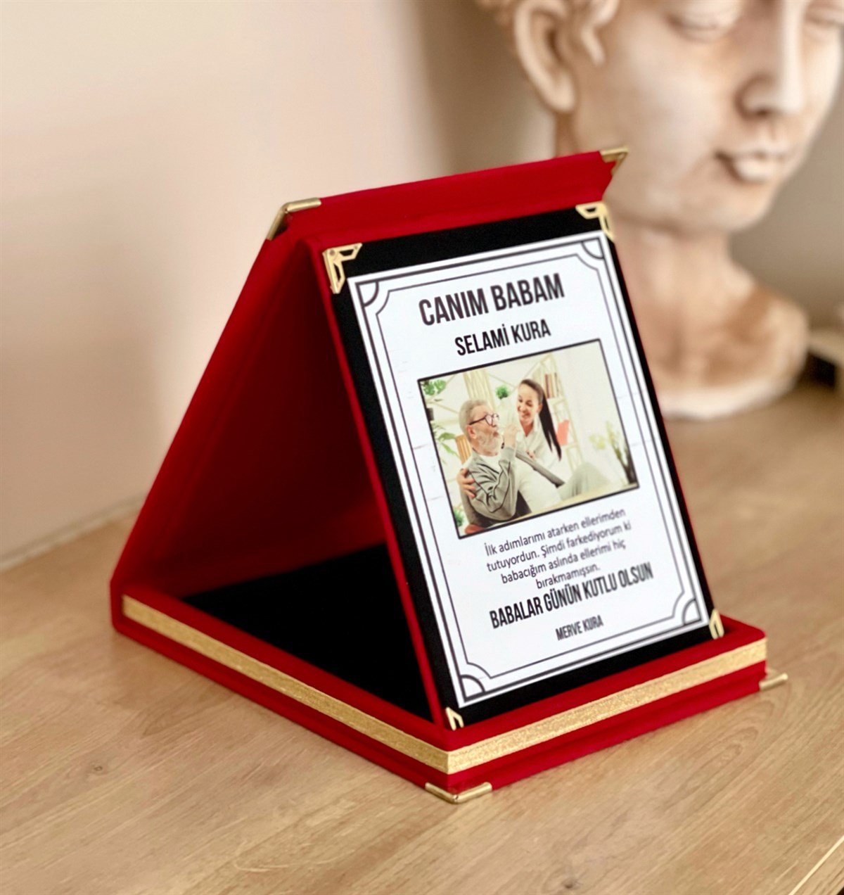 Kişiye Özel Dünyanın En İyi Babasına Özel PlaketgiftmodaGmplkt00001