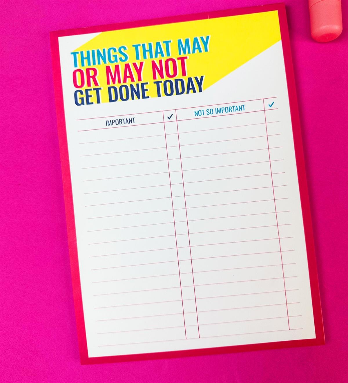 Yapacak Listesi Tasarımlı Klavye Önü Haftalık PlanlayıcıgiftmodaBAM-1031-7	