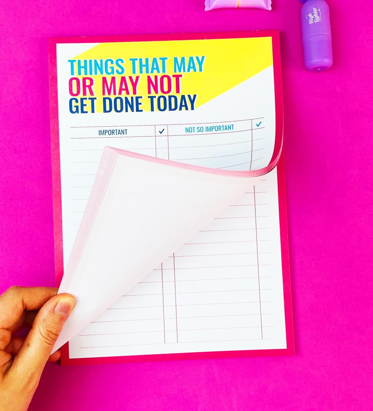 Yapacak Listesi Tasarımlı Klavye Önü Haftalık PlanlayıcıgiftmodaBAM-1031-7	