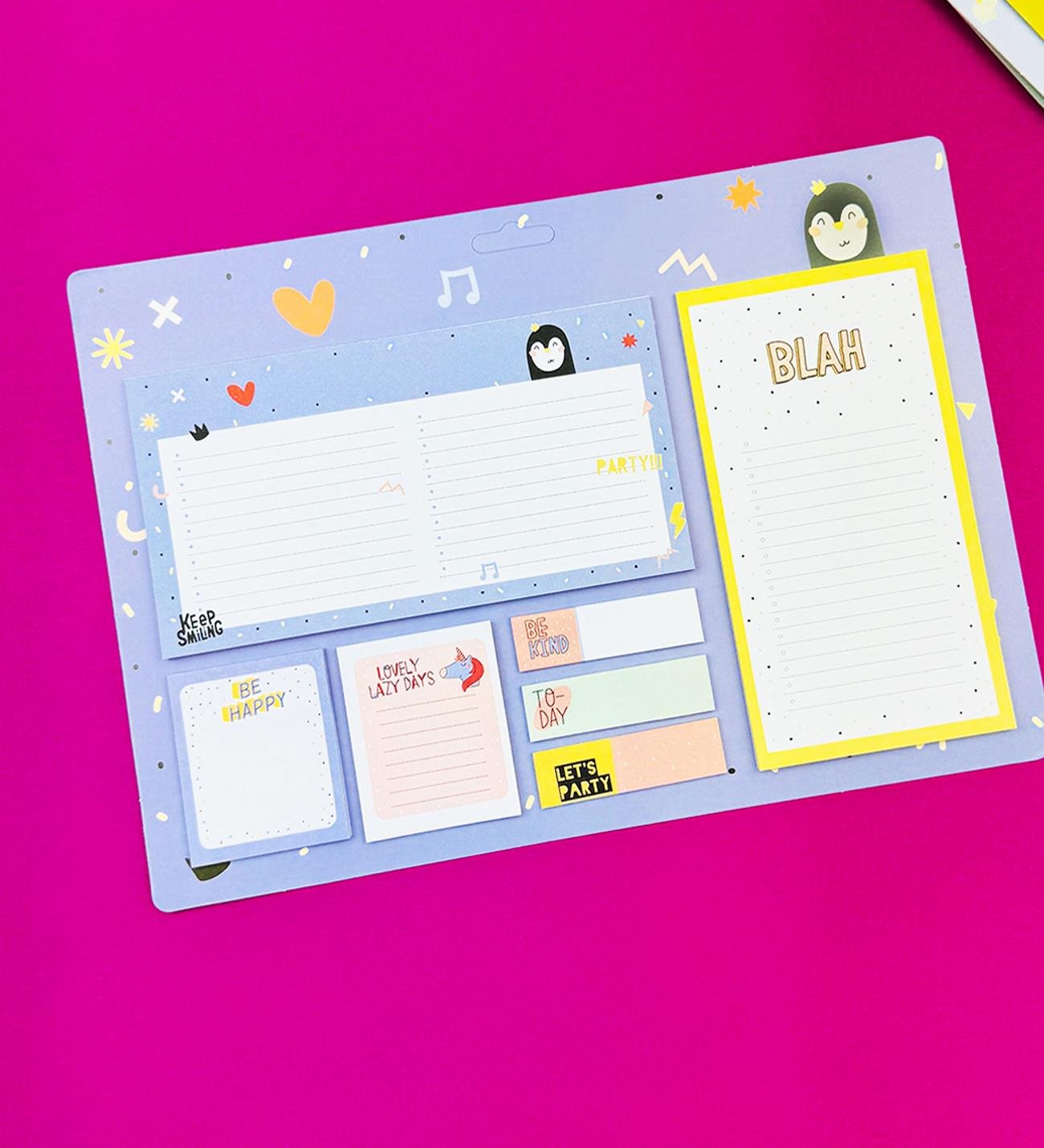 Renkli Desenli Weekly PlannergiftmodaBm-1324