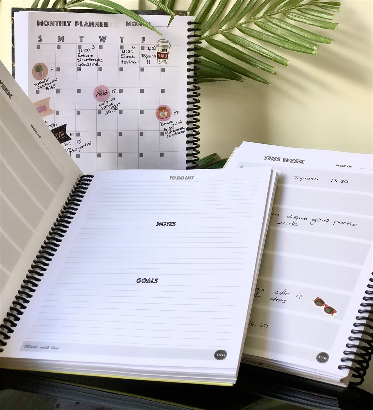 Satürnlü Kız Gökkuşağı Tarihsiz Haftalık PlanlayıcıGiftmodaGmp-021