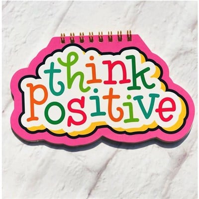 Şekilli Defter Think Positive