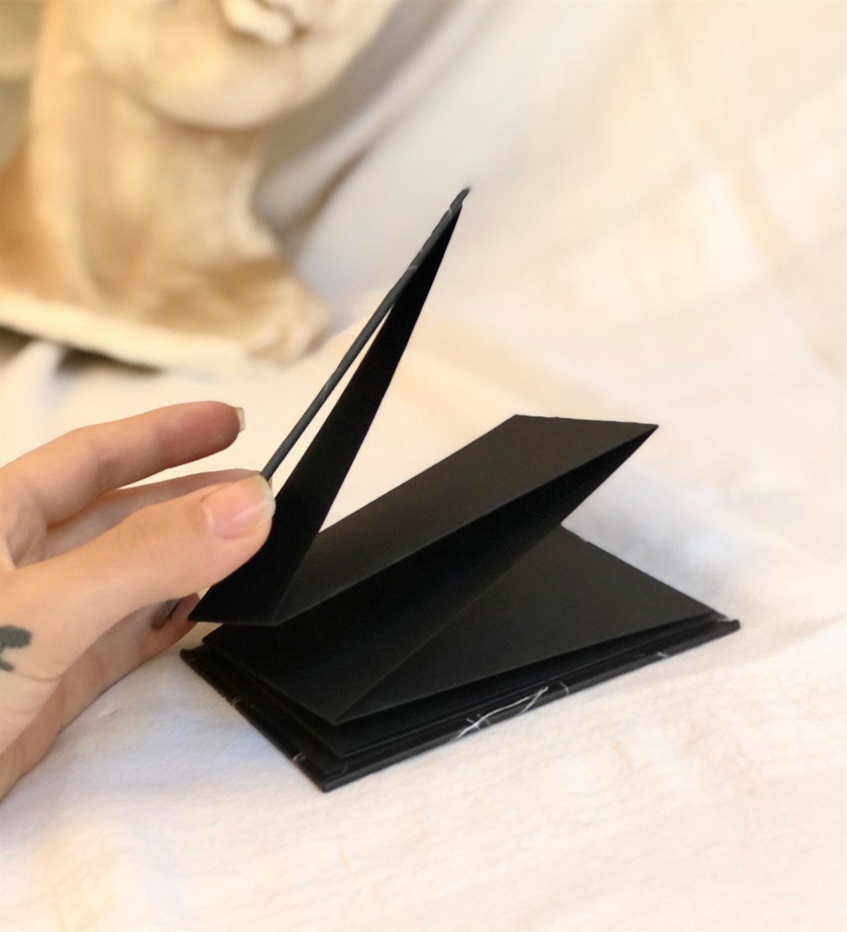 Siyah Mermer Tasarımlı Mini AlbümGiftmodaGmab100039