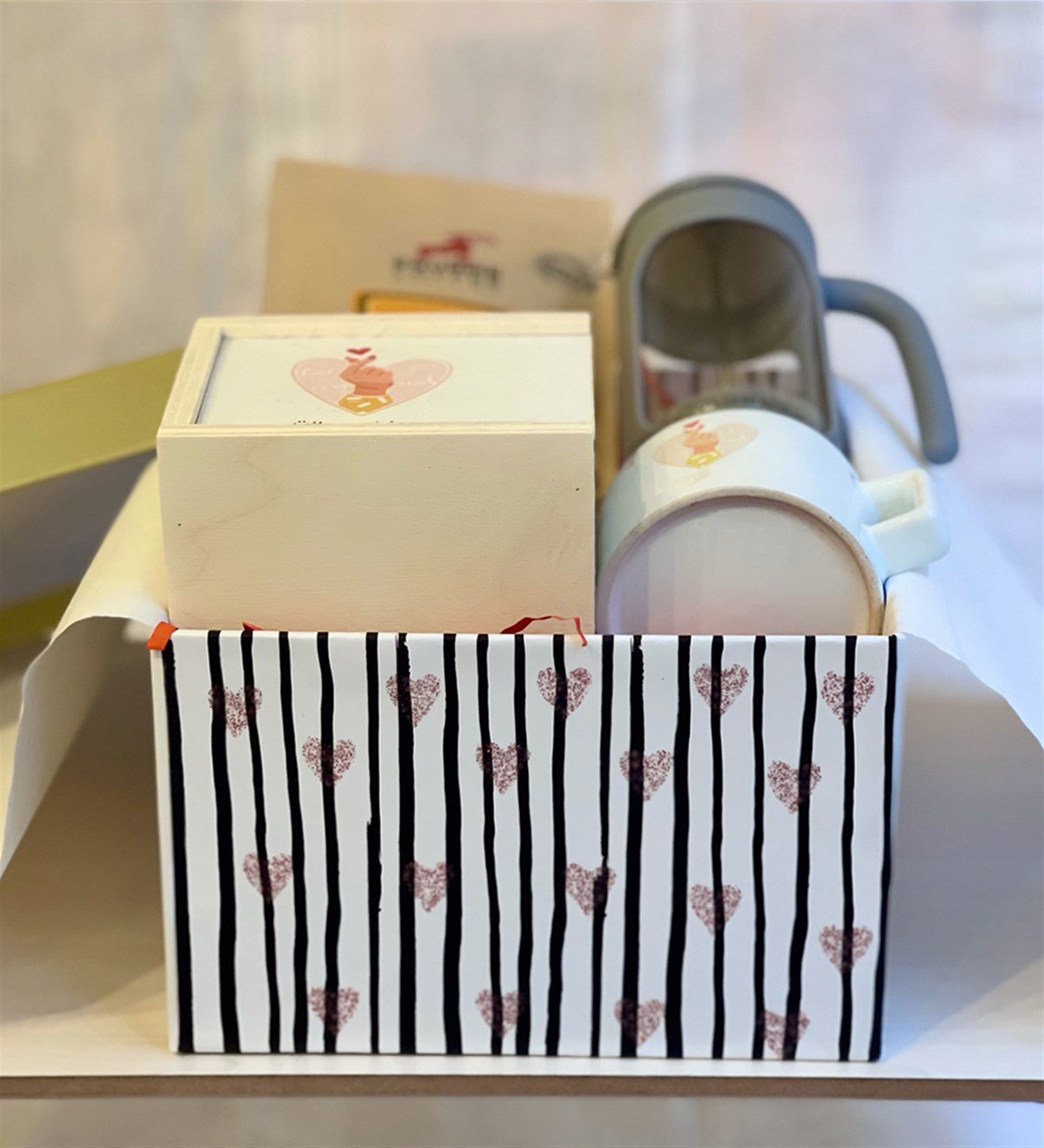 Sonsuz Sevgi French Press & Filtre Kahveli Sevgiliye Hediye SetiGiftmodaGmhs100252