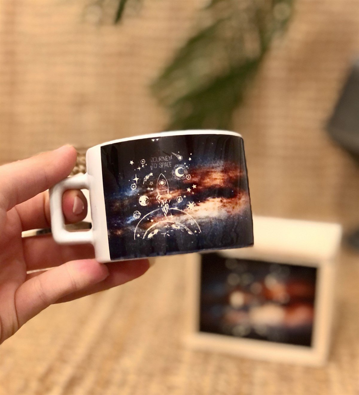 Space Roket Tasarımlı Kutulu Kupa GiftmodaGmkp100017