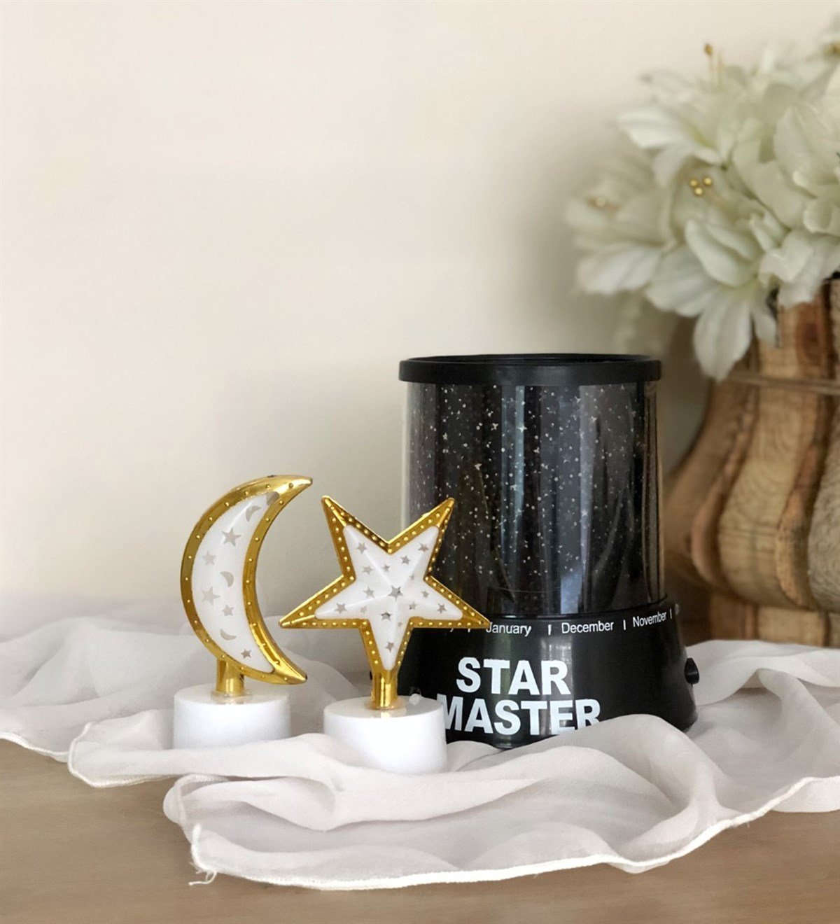 Star Master Ve Mini Ay Ve Yıldz Gece LambasıGiftmodastar-master-gece-lambası-Gm-4048-Ay-Yıldız