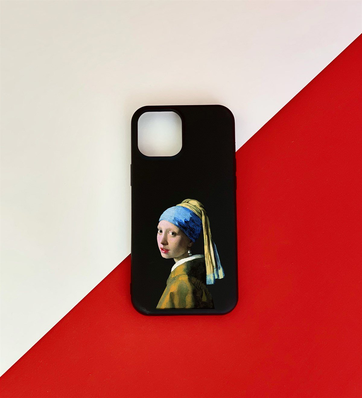 İnci Küpeli Kız Tasarımlı iPhone 12 KılıfgiftmodaGmklf100128