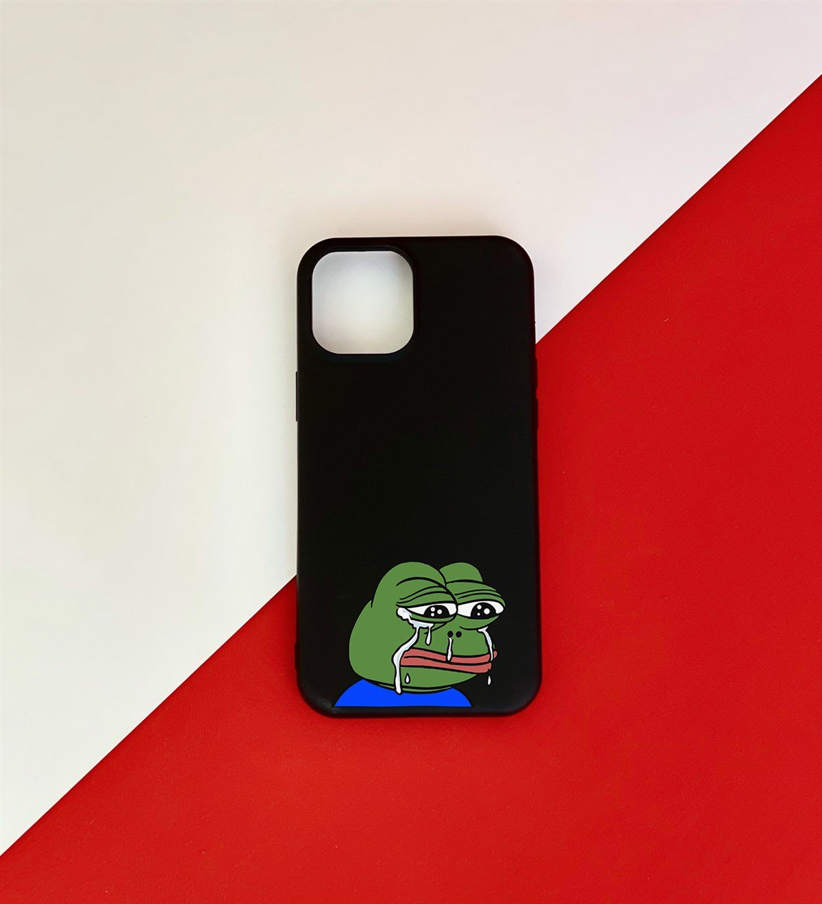 Kurbağa Pepe Tasarımlı iPhone 12 KılıfgiftmodaGmklf100130