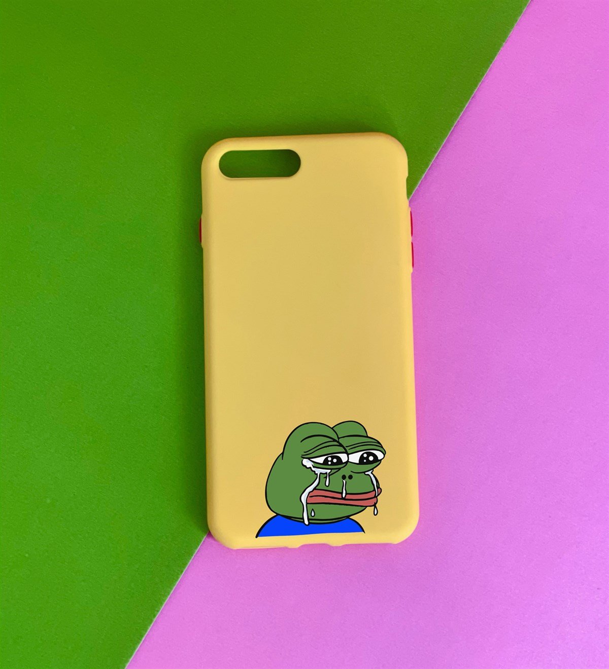 Kurbağa Pepe Tasarımlı iPhone 7 Kılıf giftmodaGmklf100030
