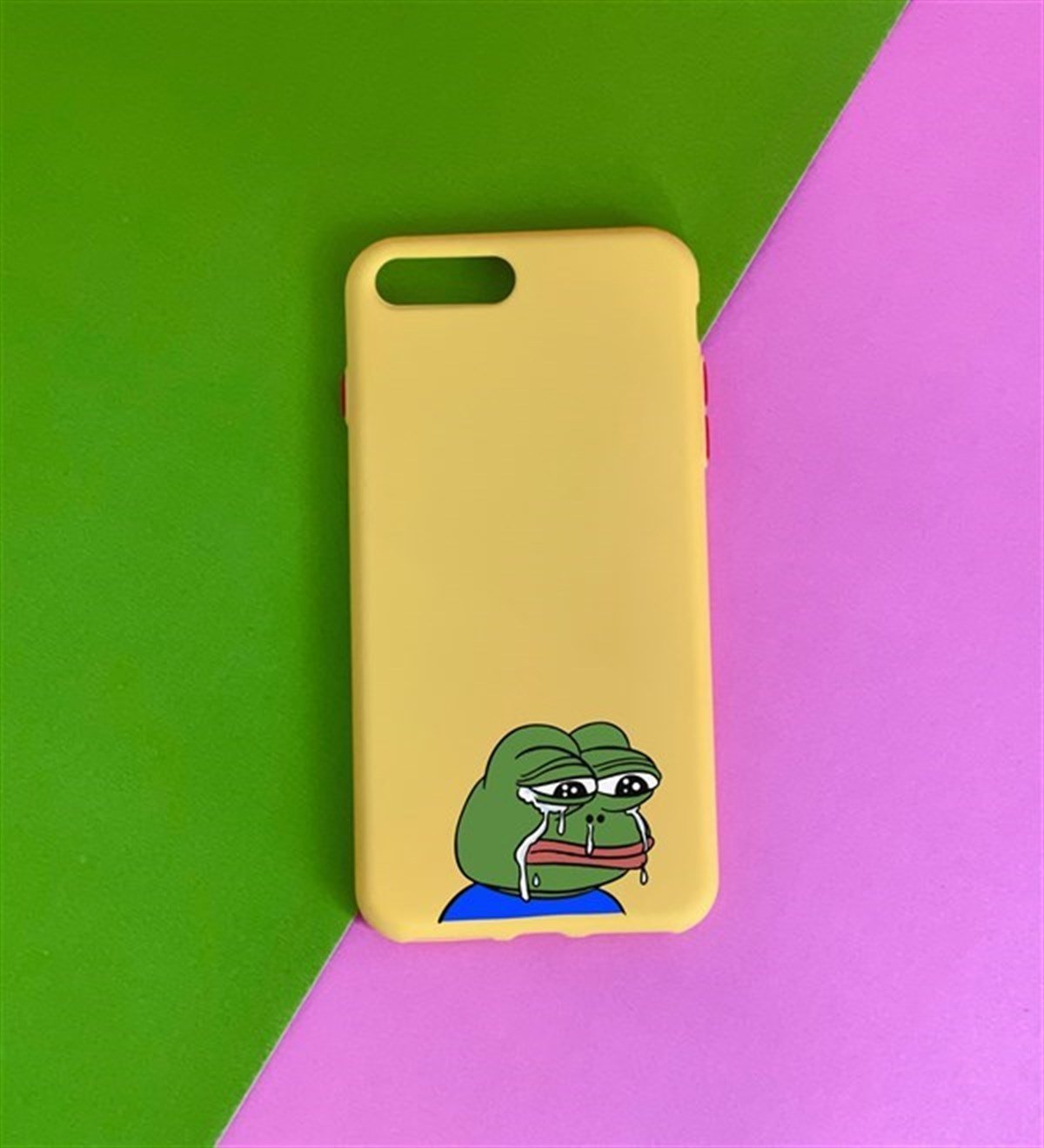 Kurbağa Pepe Tasarımlı iPhone 7 Kılıf giftmodaGmklf100030