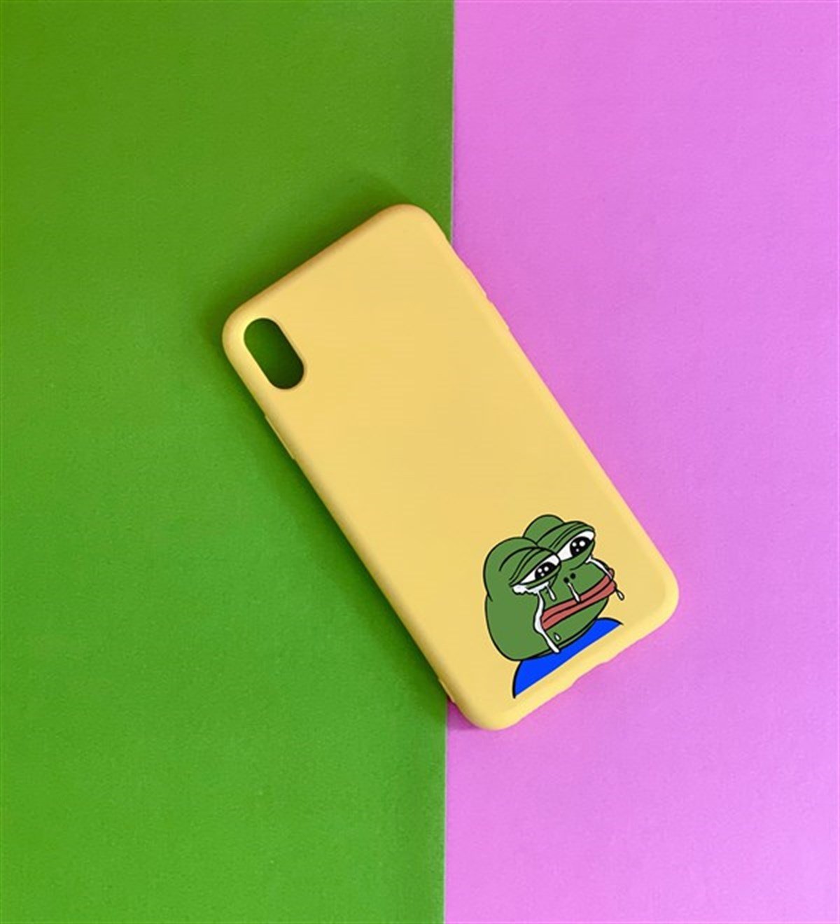 Kurbağa Pepe Tasarımlı iPhone X KılıfgiftmodaGmklf100070