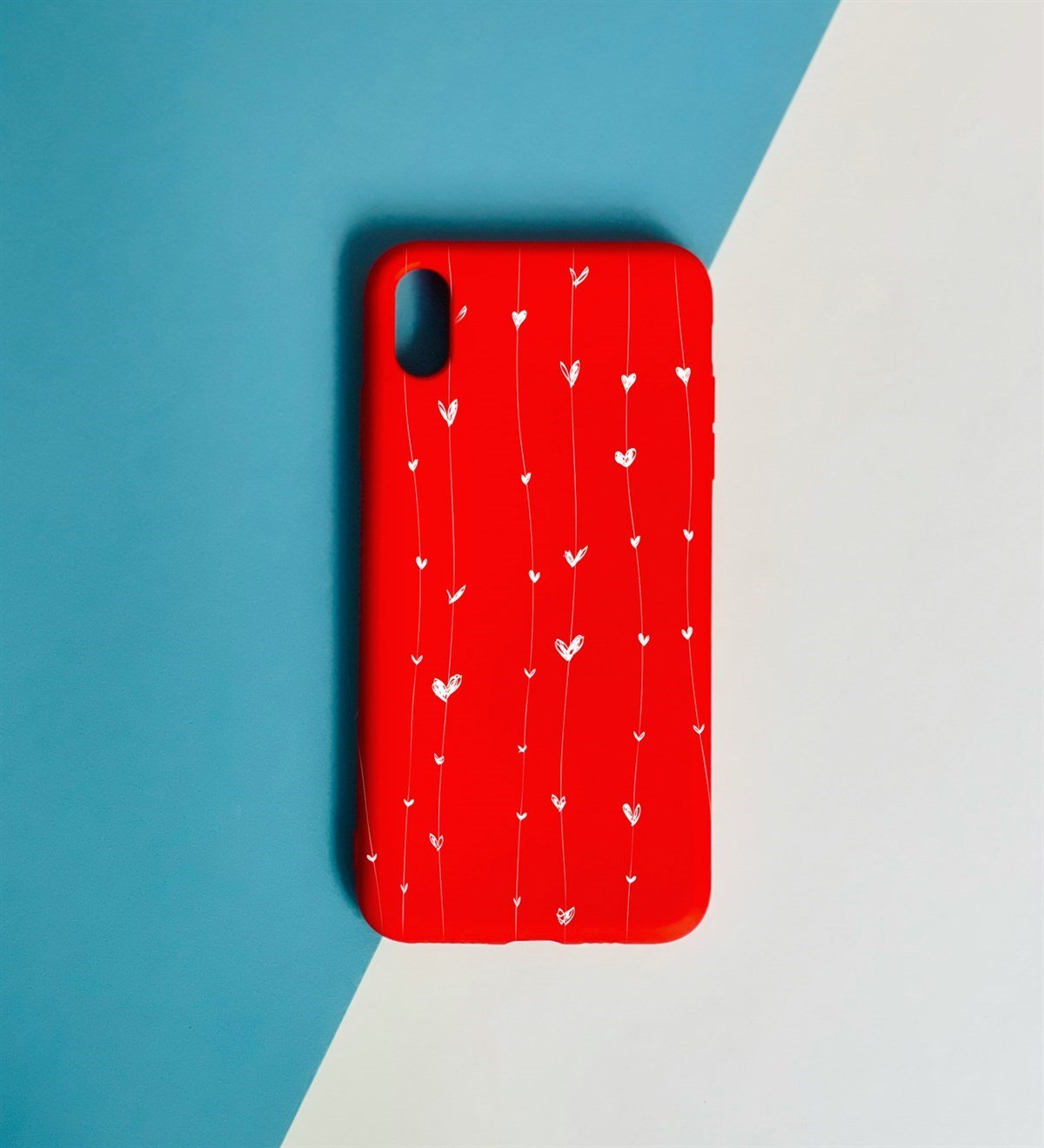 Kalp Tasarımlı iPhone Xs Max KılıfgiftmodaGmklf100079