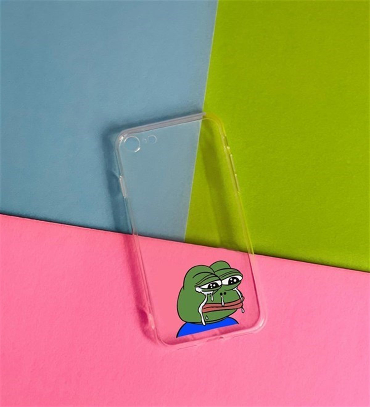 Kurbağa Pepe Tasarımlı iPhone 7 Kılıf giftmodaGmklf100030