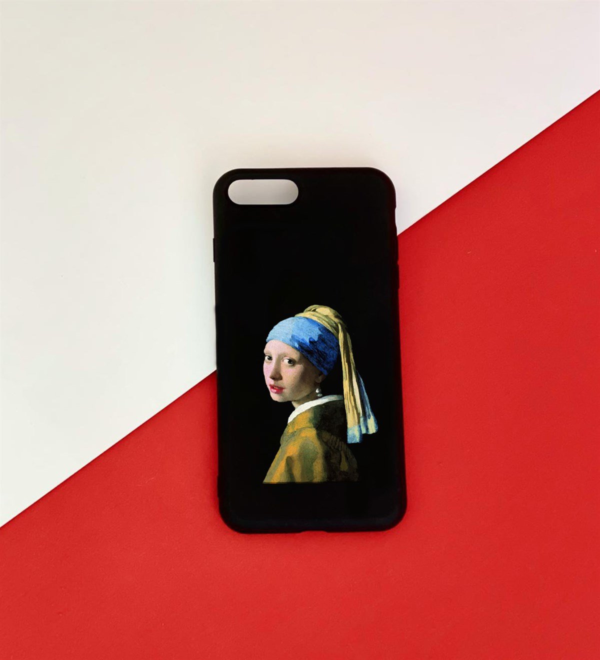 İnci Küpeli Kız Tasarımlı iPhone 7 Plus KılıfgiftmodaGmklf100048