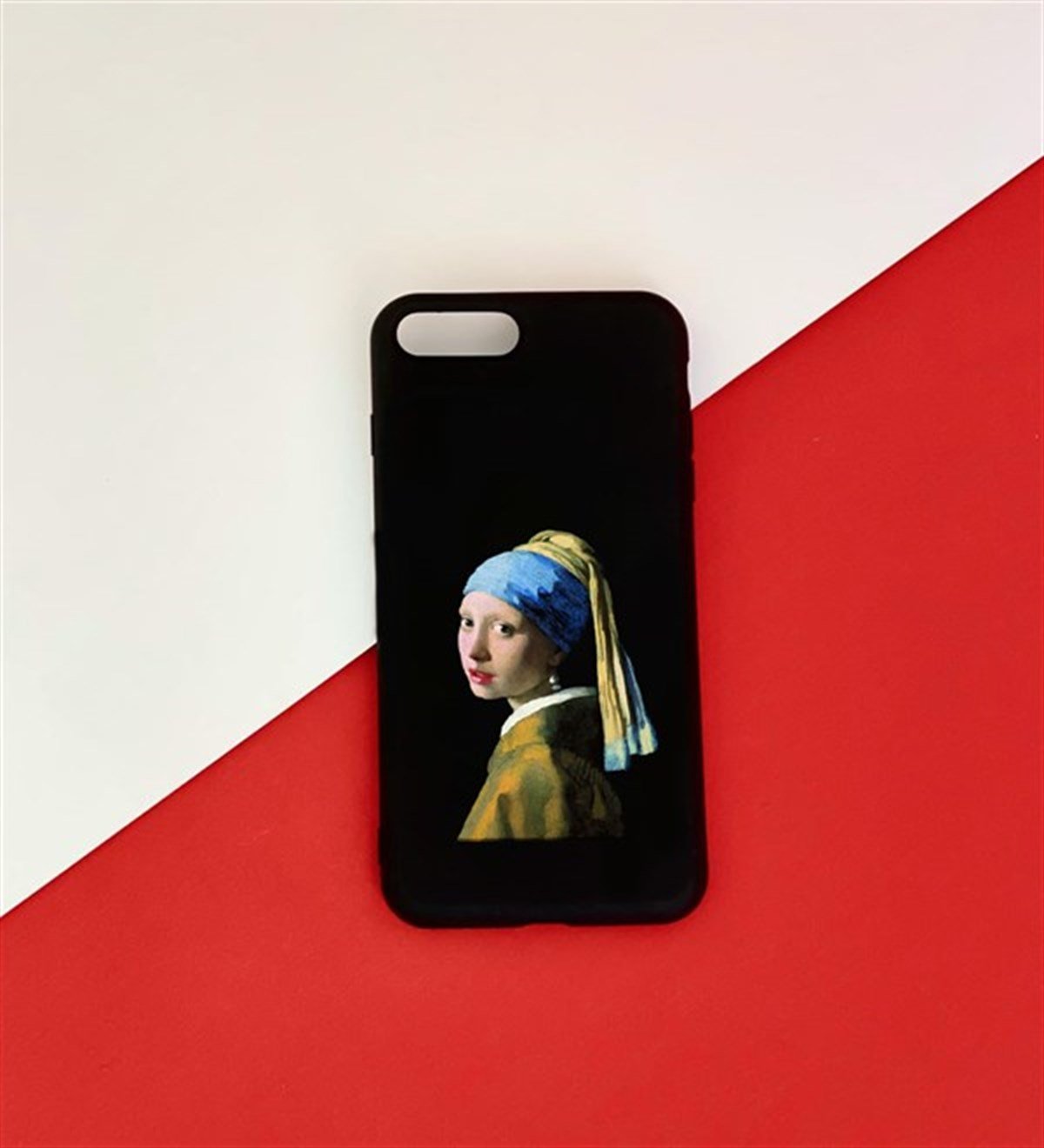 İnci Küpeli Kız Tasarımlı iPhone 7 Plus KılıfgiftmodaGmklf100048