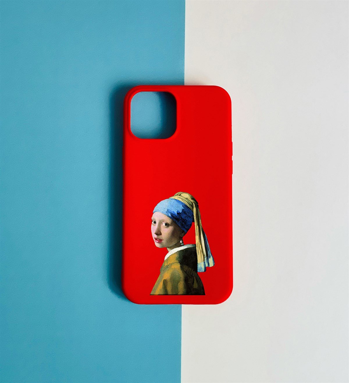 İnci Küpeli Kız Tasarımlı iPhone 12 KılıfgiftmodaGmklf100128