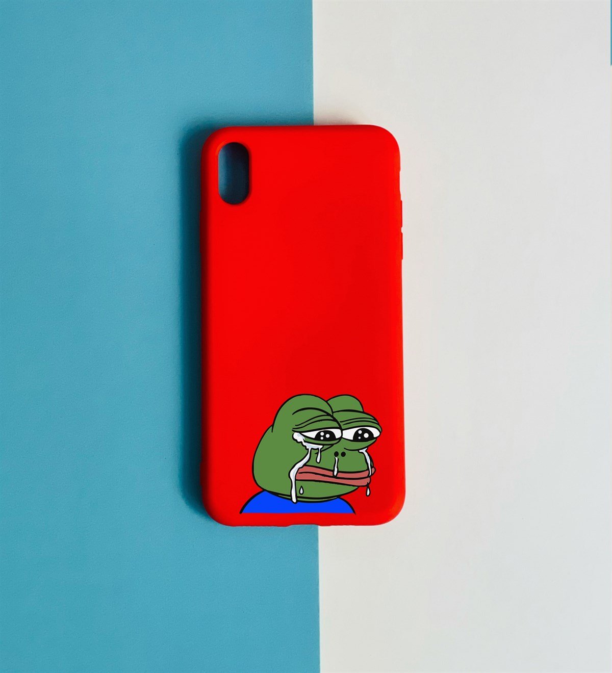 Kurbağa Pepe Tasarımlı iPhone X KılıfgiftmodaGmklf100070