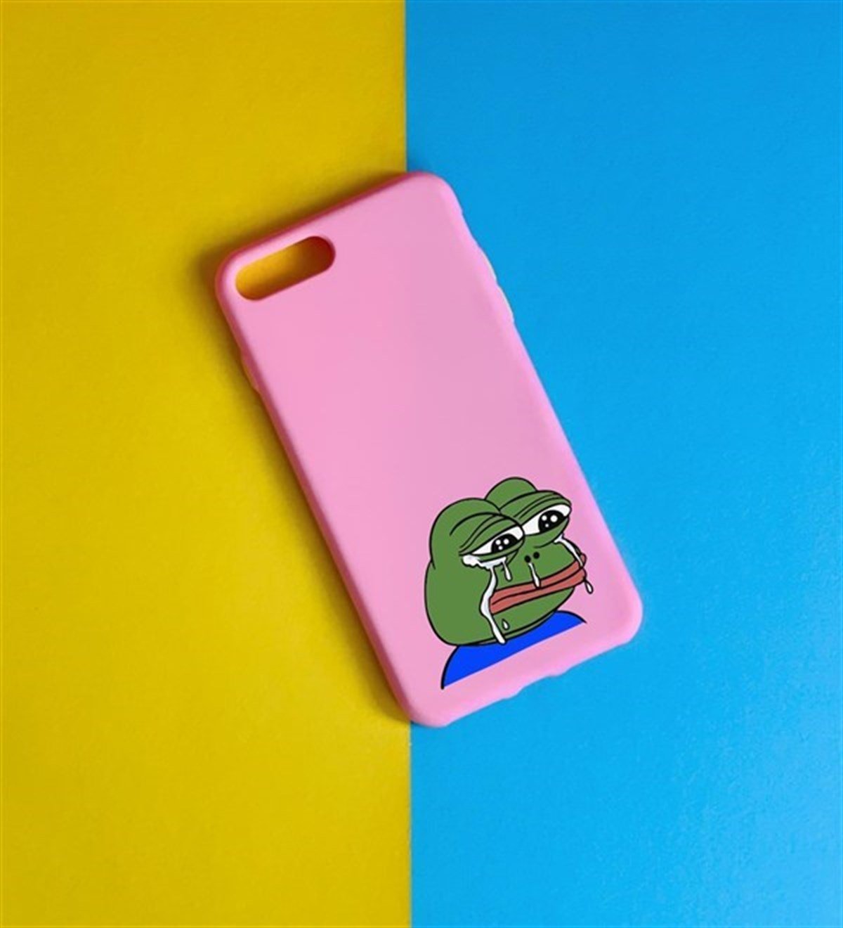 Kurbağa Pepe Tasarımlı iPhone 7 Kılıf giftmodaGmklf100030