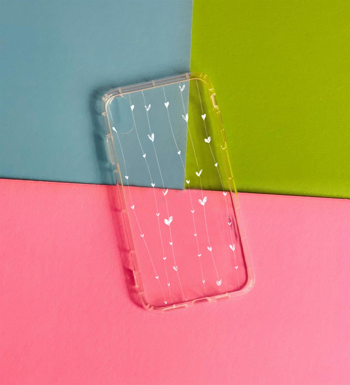 Kalp Tasarımlı iPhone Xs Max KılıfgiftmodaGmklf100079