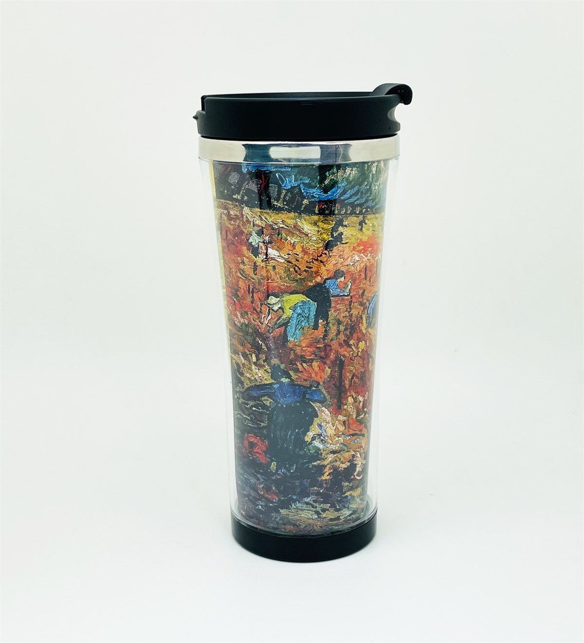 Arles'te Kırmızı Bağ Tasarımlı 400 Ml Termos Mug Bardak giftmodaGmmg100134