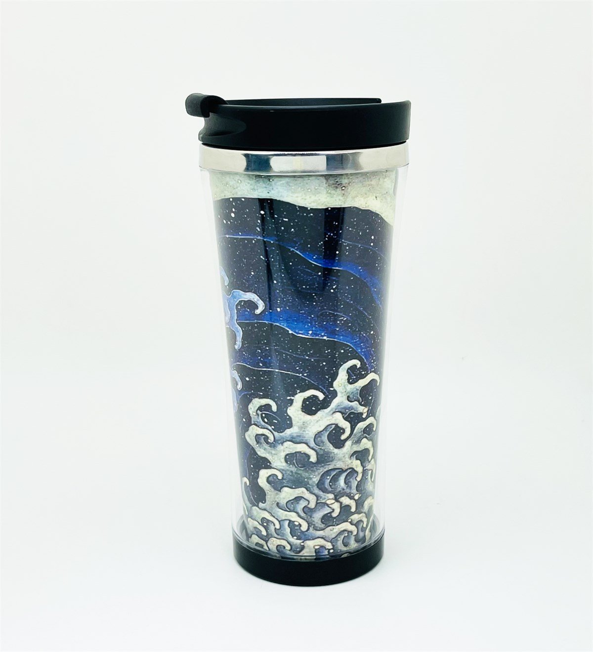 Katsushika Hokusai Kadınsı Dalga Tasarımlı 400 Ml Termos Mug Bardak giftmodaGmmg100136