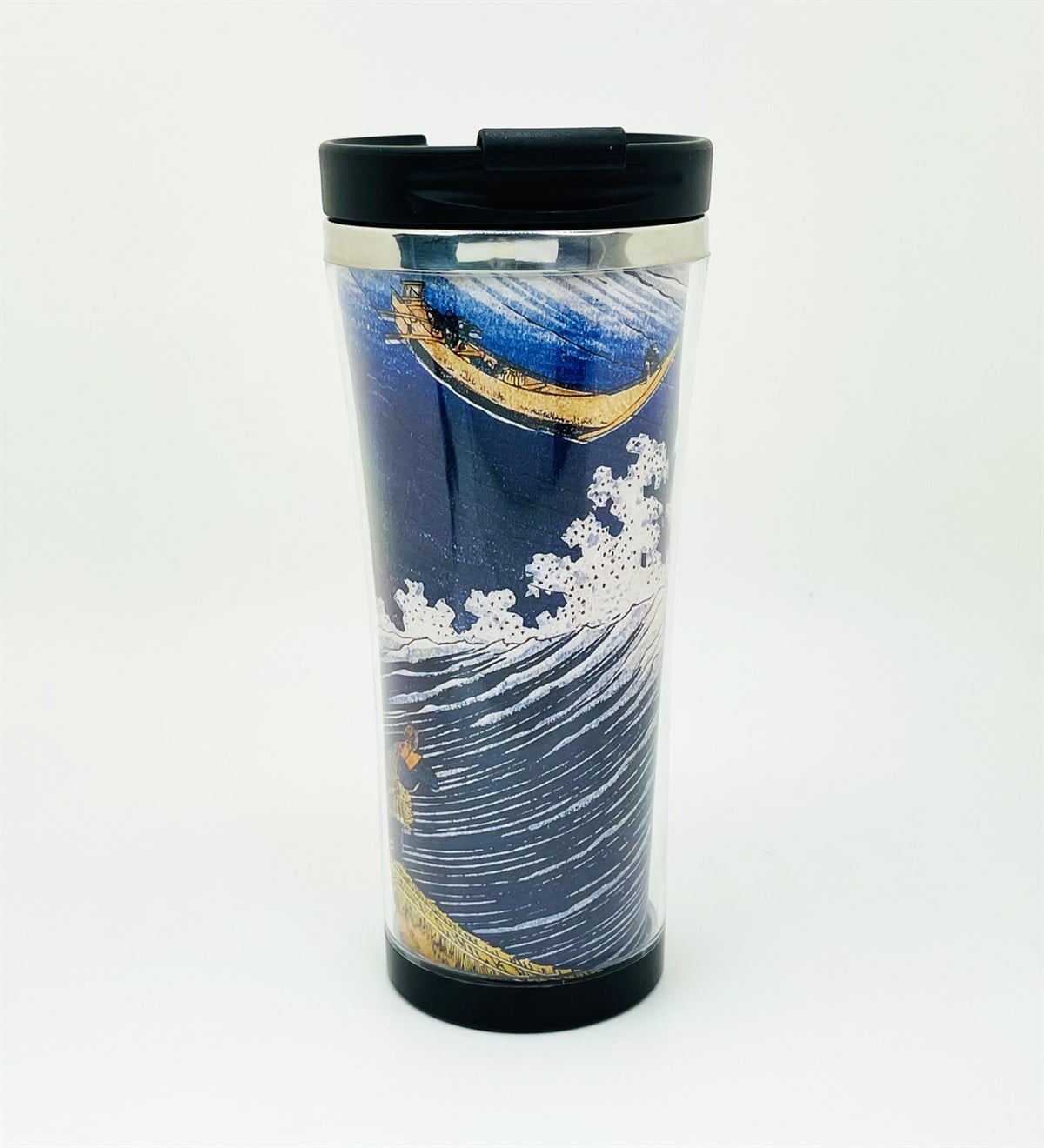 Dalga 2 Tasarımlı 400 Ml Termos Mug Bardak giftmodaGmmg100146