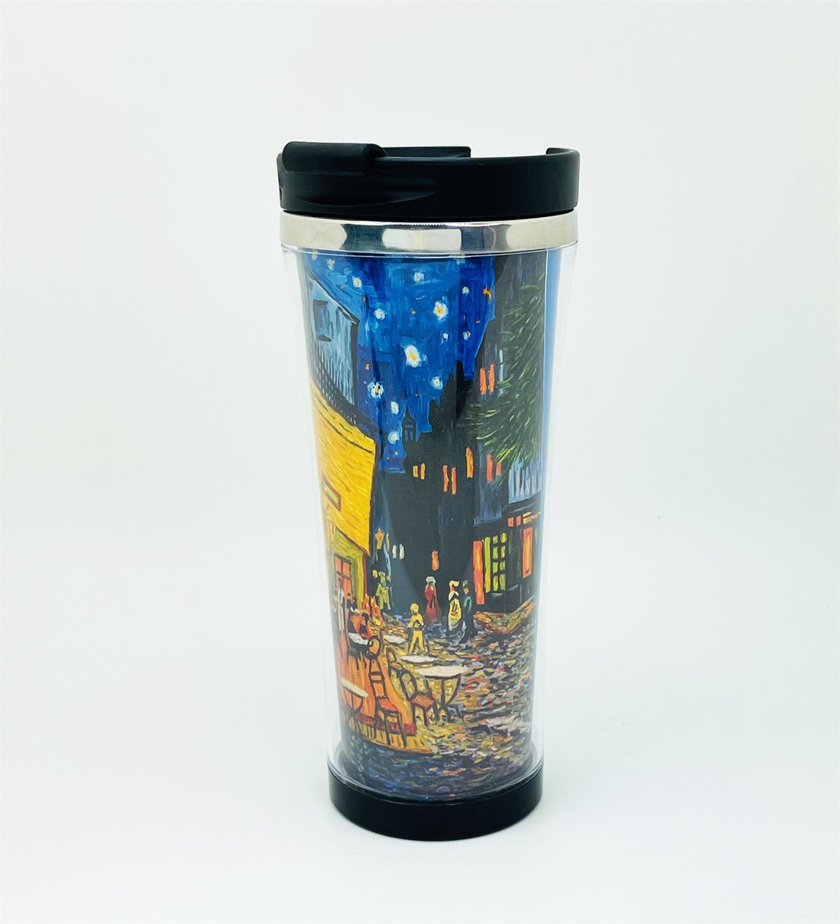 Van Gogh Kafe Terasta Gece Tasarımlı 400 Ml Termos Mug Bardak giftmodaGmmg100142