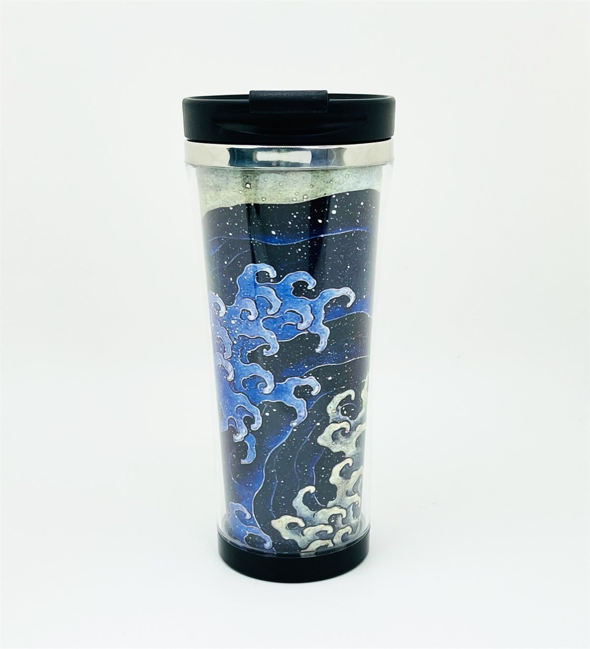 Katsushika Hokusai Kadınsı Dalga Tasarımlı 400 Ml Termos Mug Bardak giftmodaGmmg100136