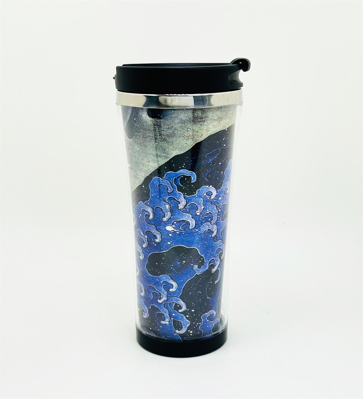 Katsushika Hokusai Kadınsı Dalga Tasarımlı 400 Ml Termos Mug Bardak giftmodaGmmg100136