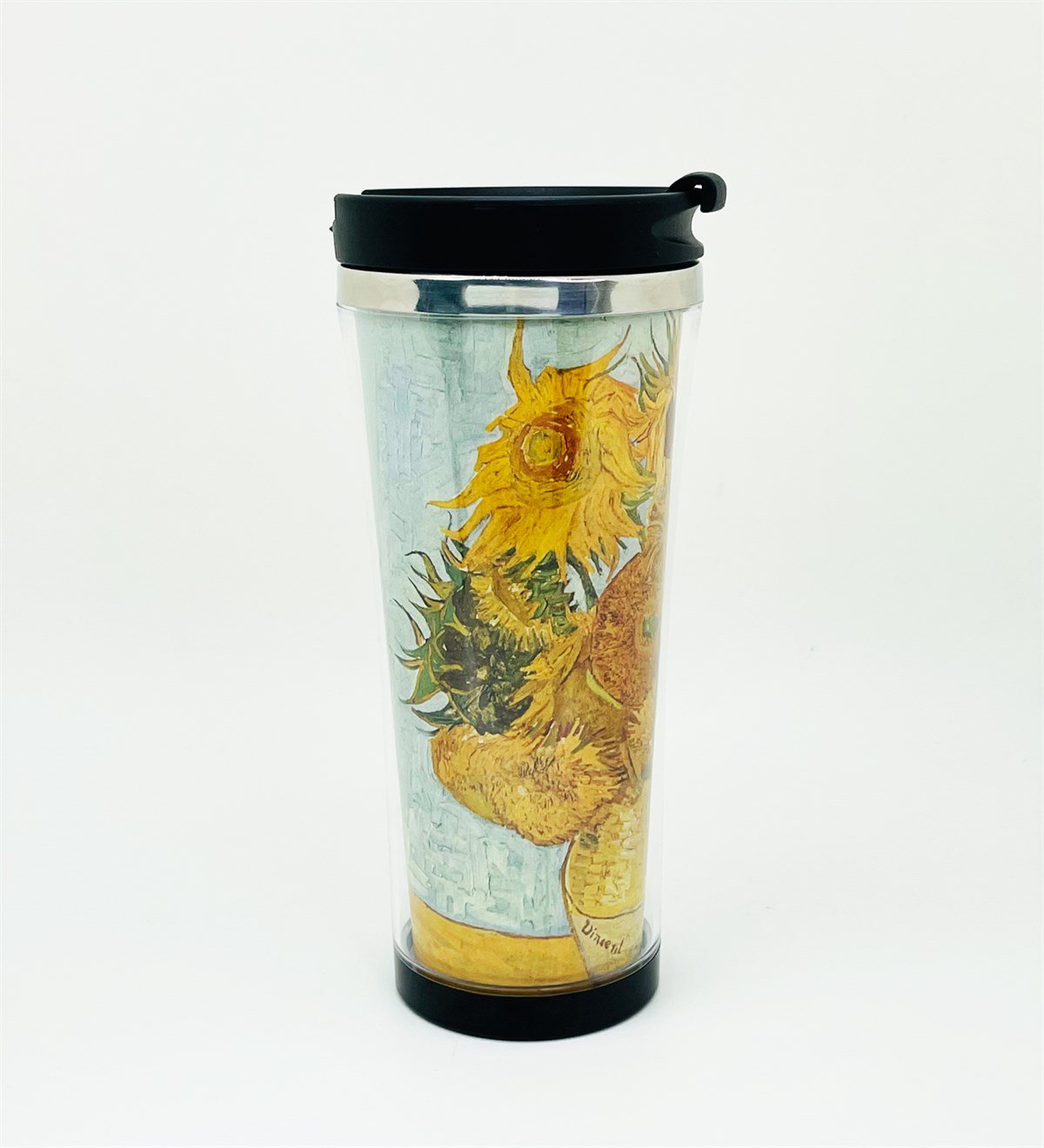 Van Gogh Ayçiçeği Tasarımlı 400 Ml Termos Mug Bardak giftmodaGmmg100140