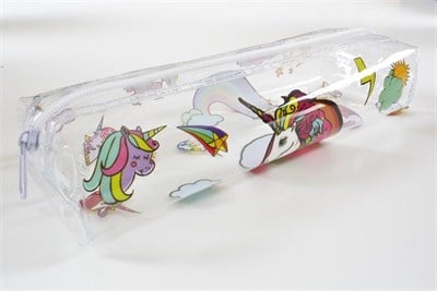 Unicorn Donut Şeffaf Kalemlik