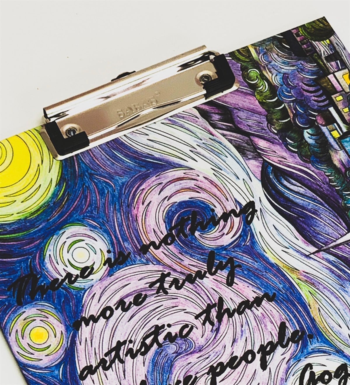 Van Gogh Yıldızlı Gece Tasarımlı SekreterlikGiftmodaYıldızlı-Gece-Sekreterlik
