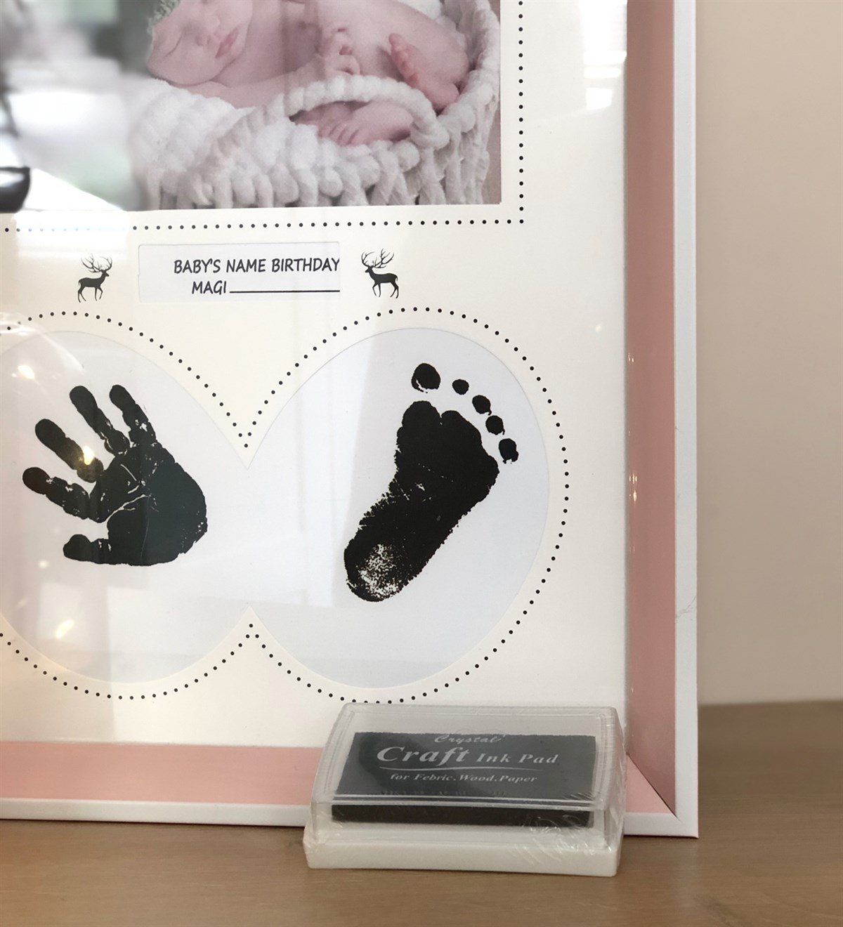 Yeni Doğan Bebek Çerçeve Ve Işıklı Biblo SetGiftmodagm-2111-GM-2532-Set