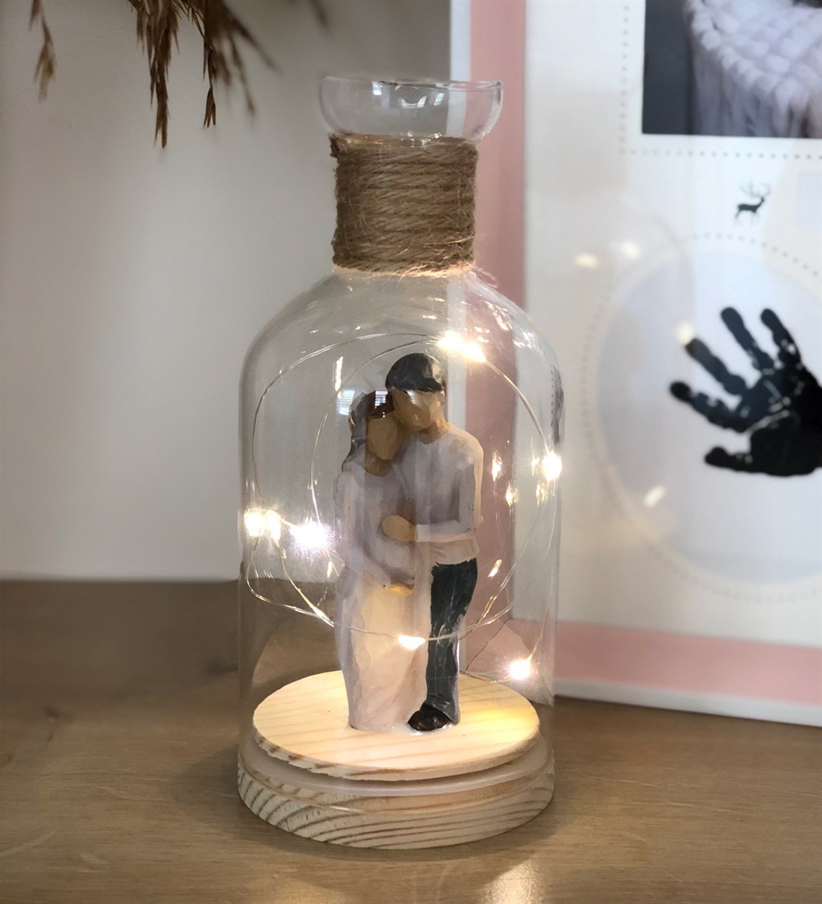 Yeni Doğan Bebek Çerçeve Ve Işıklı Biblo SetGiftmodagm-2111-GM-2532-Set