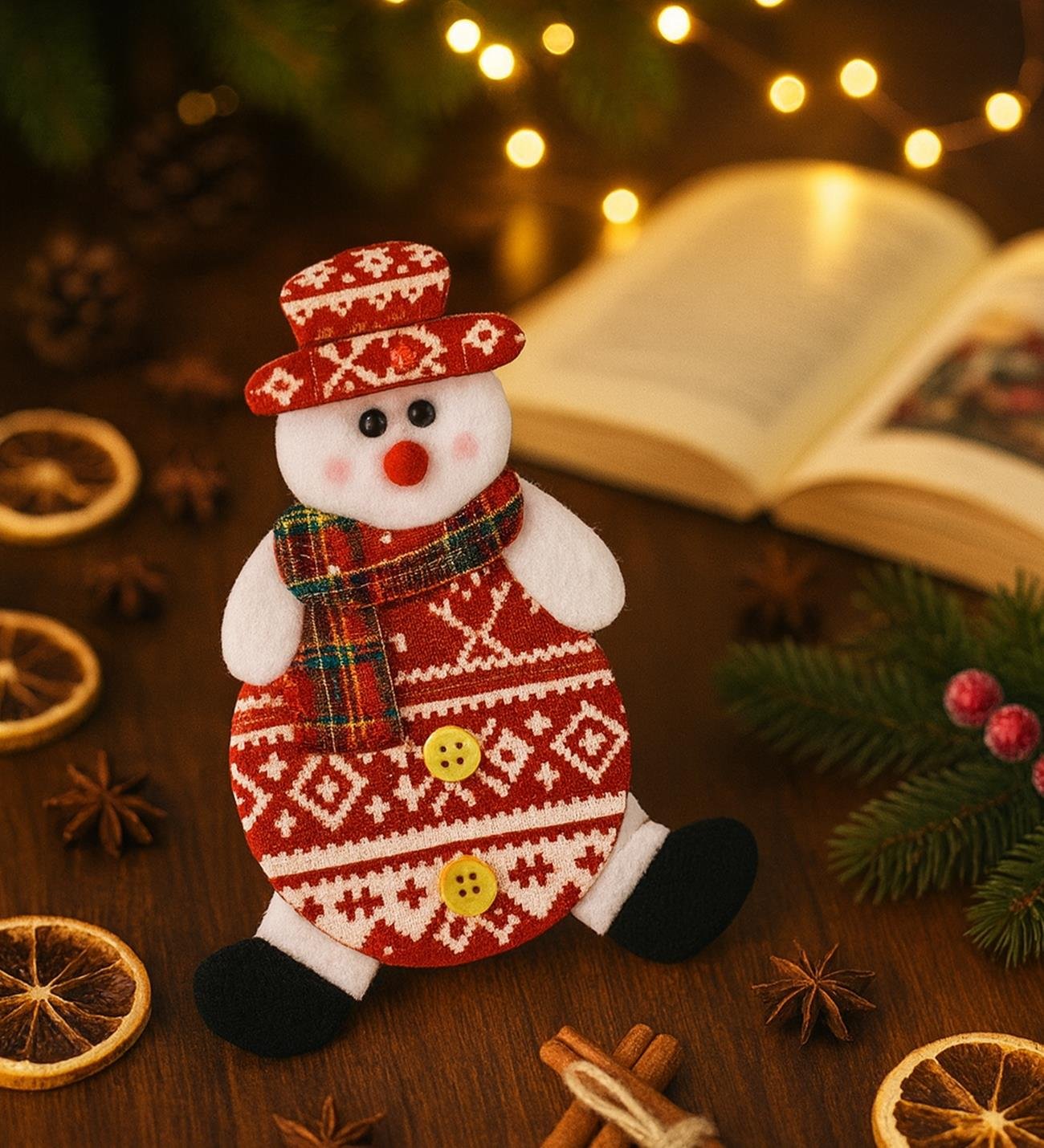 Yılbaşı Temalı Kardan Adam Ağaç SüsügiftmodaBM-1741	