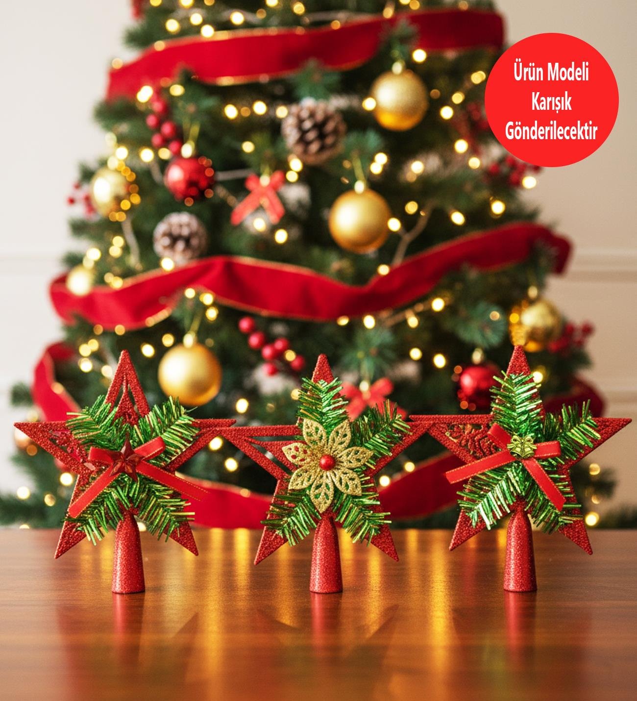 Yılbaşı Ağacı Tepe Süsü 15 CmgiftmodaBM-1766	