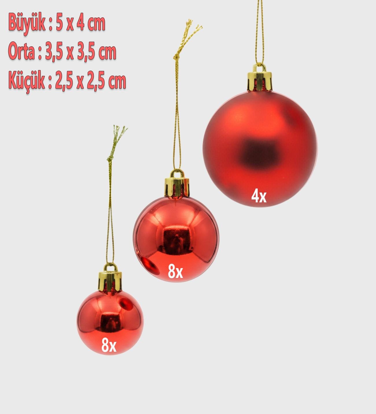 Yılbaşı Ağaç Süsü Seti – 20 Parça (3 Boyut, Hediye Kutulu)giftmodaBM-1758	