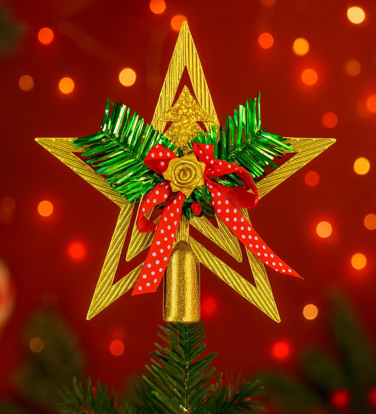 Yılbaşı Ağacı Tepe Süsü 15 CmgiftmodaBM-1766	