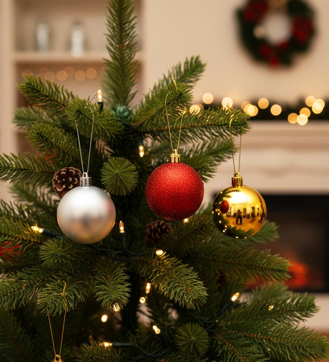 Yılbaşı Ağaç Süsü Top Seti – 6 AdetgiftmodaBM-1767	