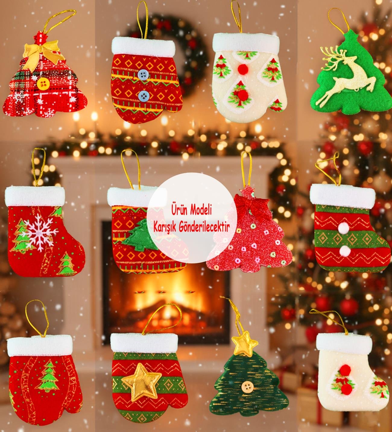 Yılbaşı Temalı Peluş Ağaç SüsügiftmodaBM-1742