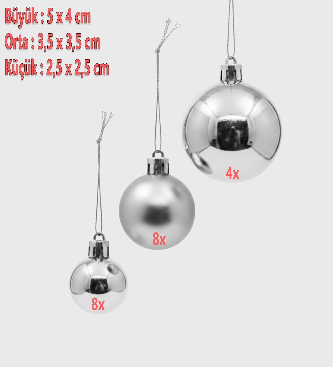 Yılbaşı Ağaç Süsü Seti – 20 Parça (3 Boyut, Hediye Kutulu)giftmodaBM-1758	