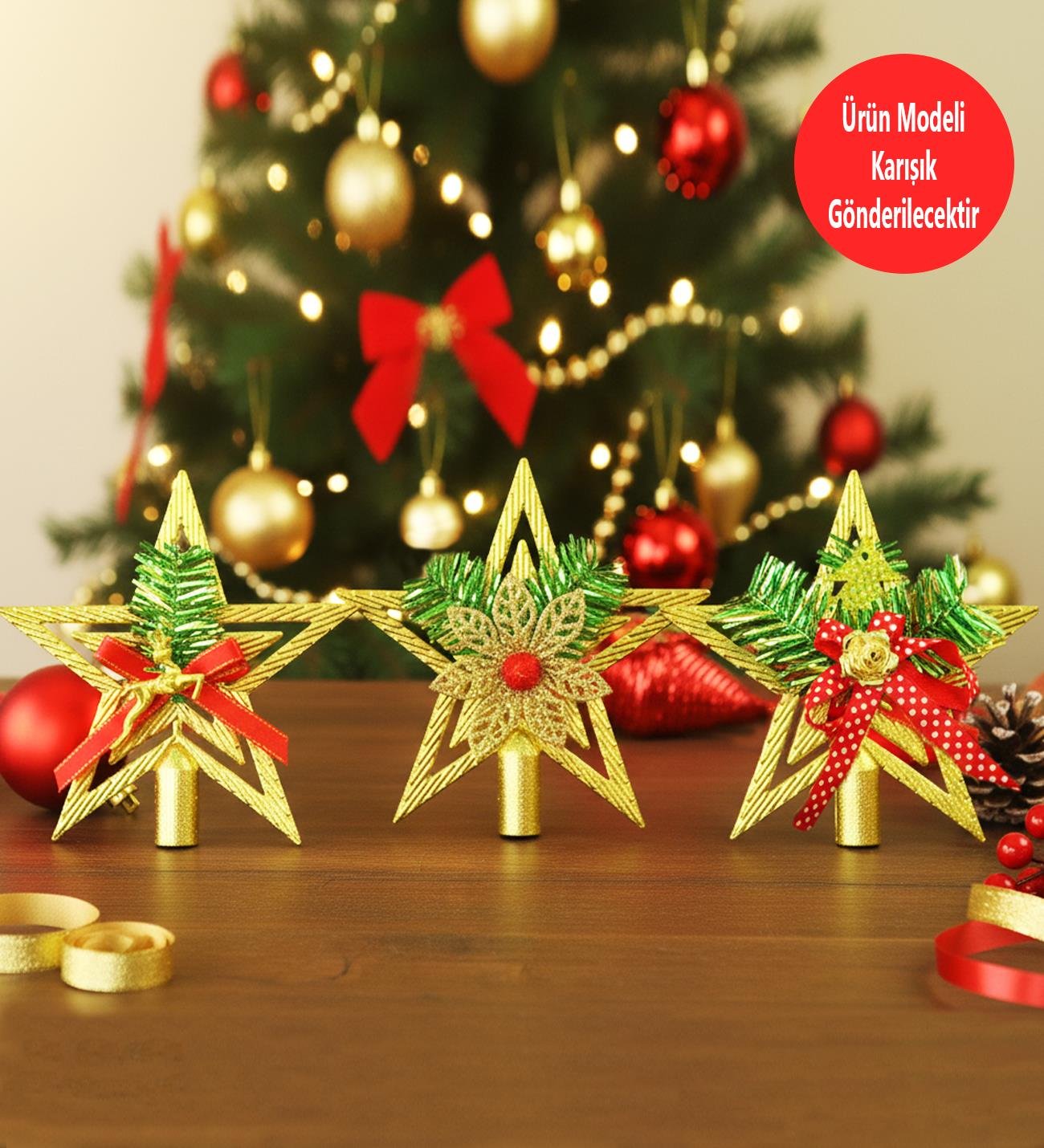 Yılbaşı Ağacı Tepe Süsü 15 CmgiftmodaBM-1766	