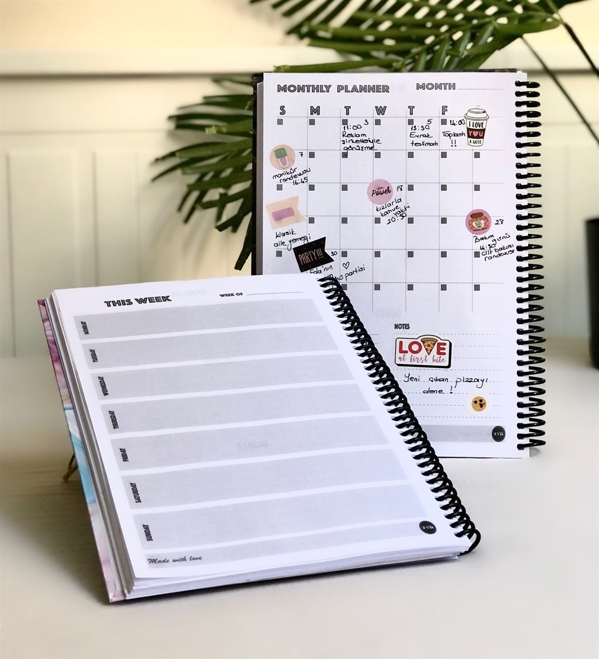 Yıldız Tarihsiz Haftalık PlanlayıcıGiftmodaGmp-009