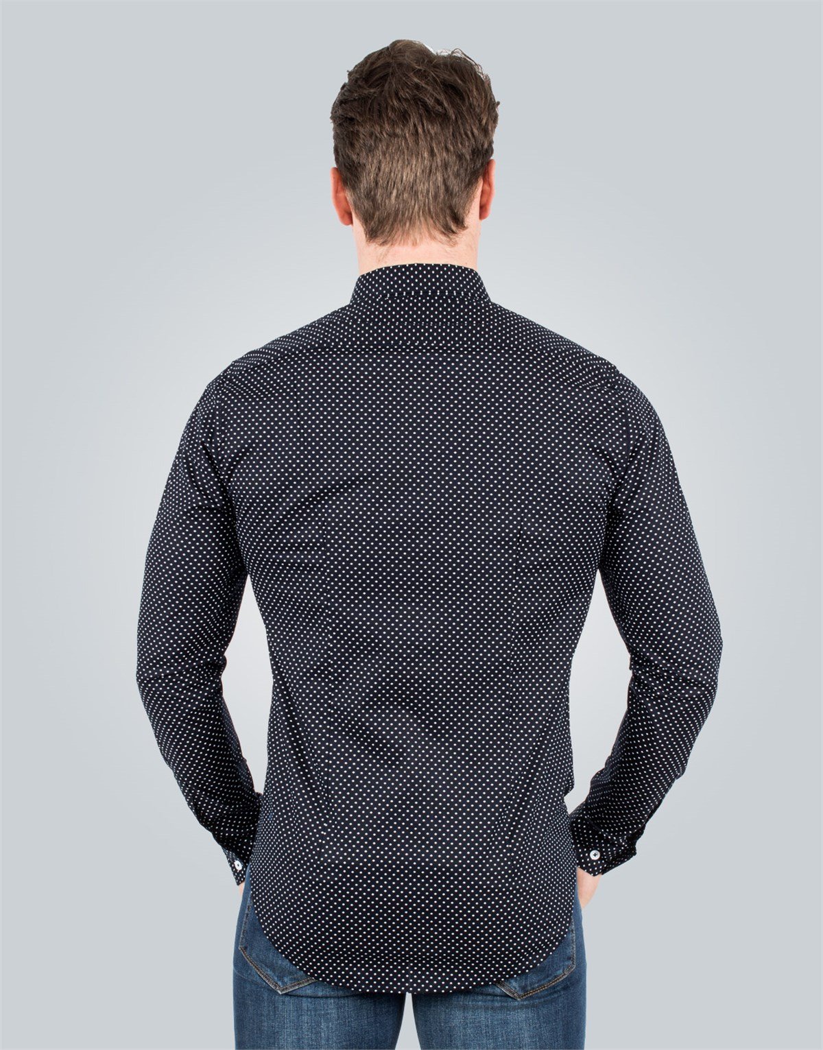 SLIM FIT LONG SLV ZARIBOR   GÖMLEK SLIM FIT PRINTED - SIMPLE