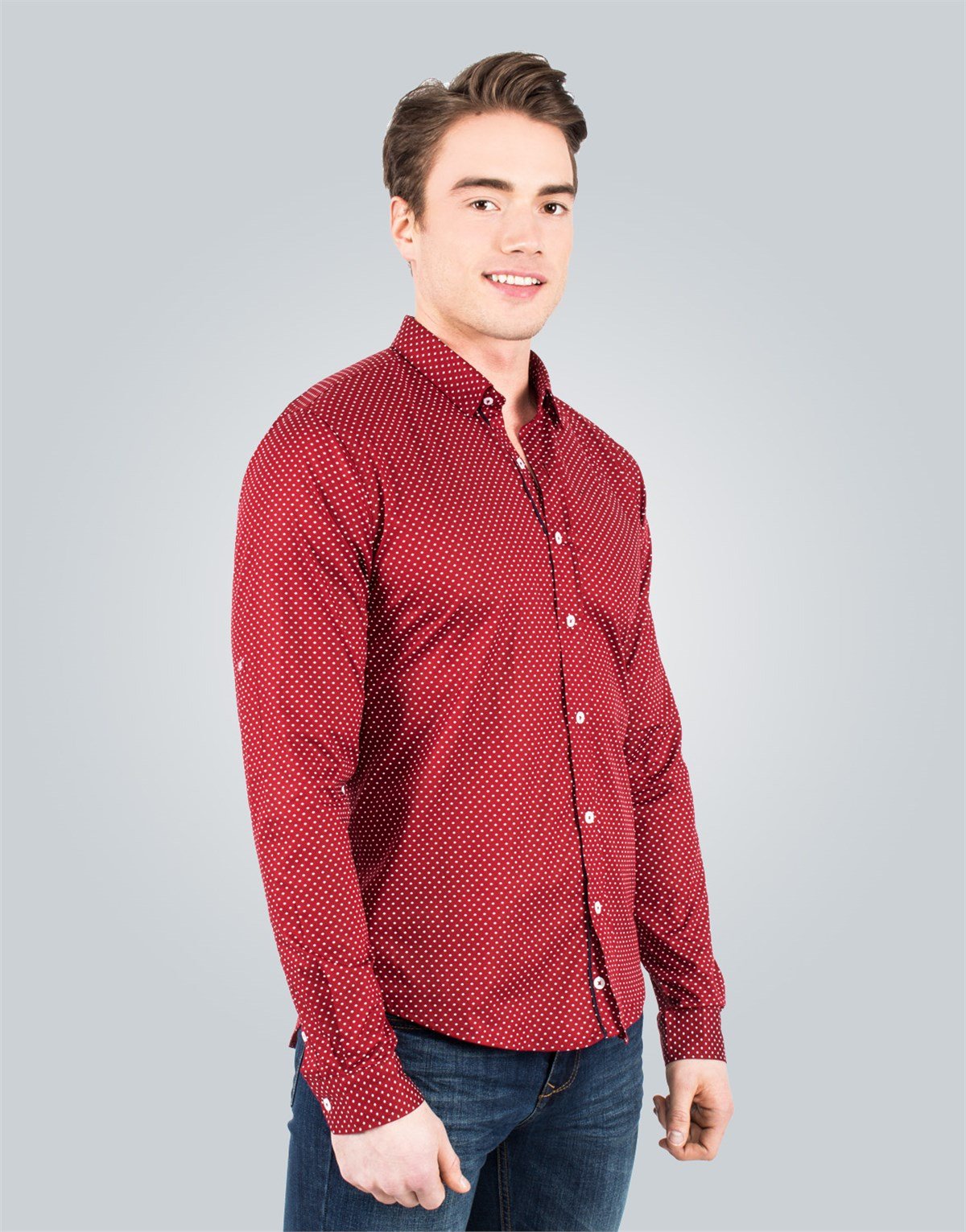 SLIM FIT LONG SLV ZARIBOR   GÖMLEK SLIM FIT PRINTED - SIMPLE