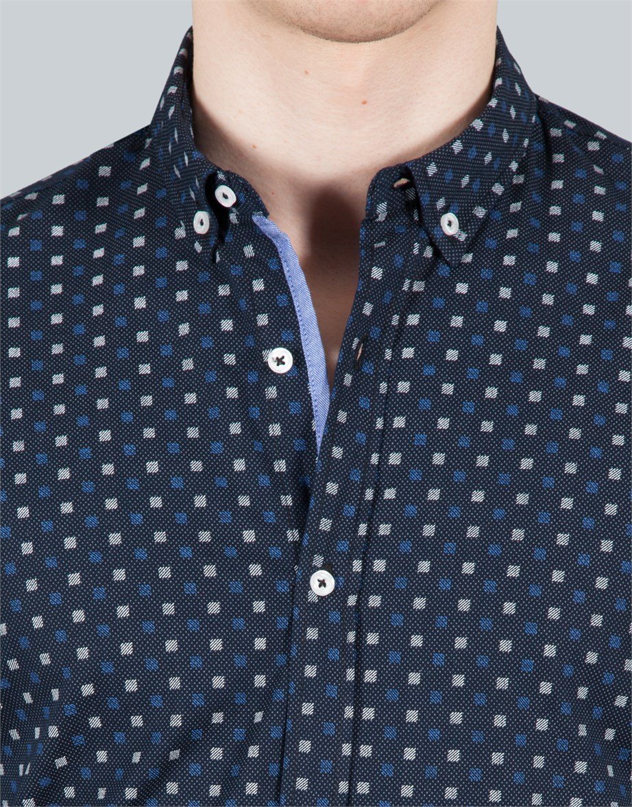 SLIM FIT LONG SLV ZOHAR   GÖMLEK SLIM FIT PRINTED - SIMPLE