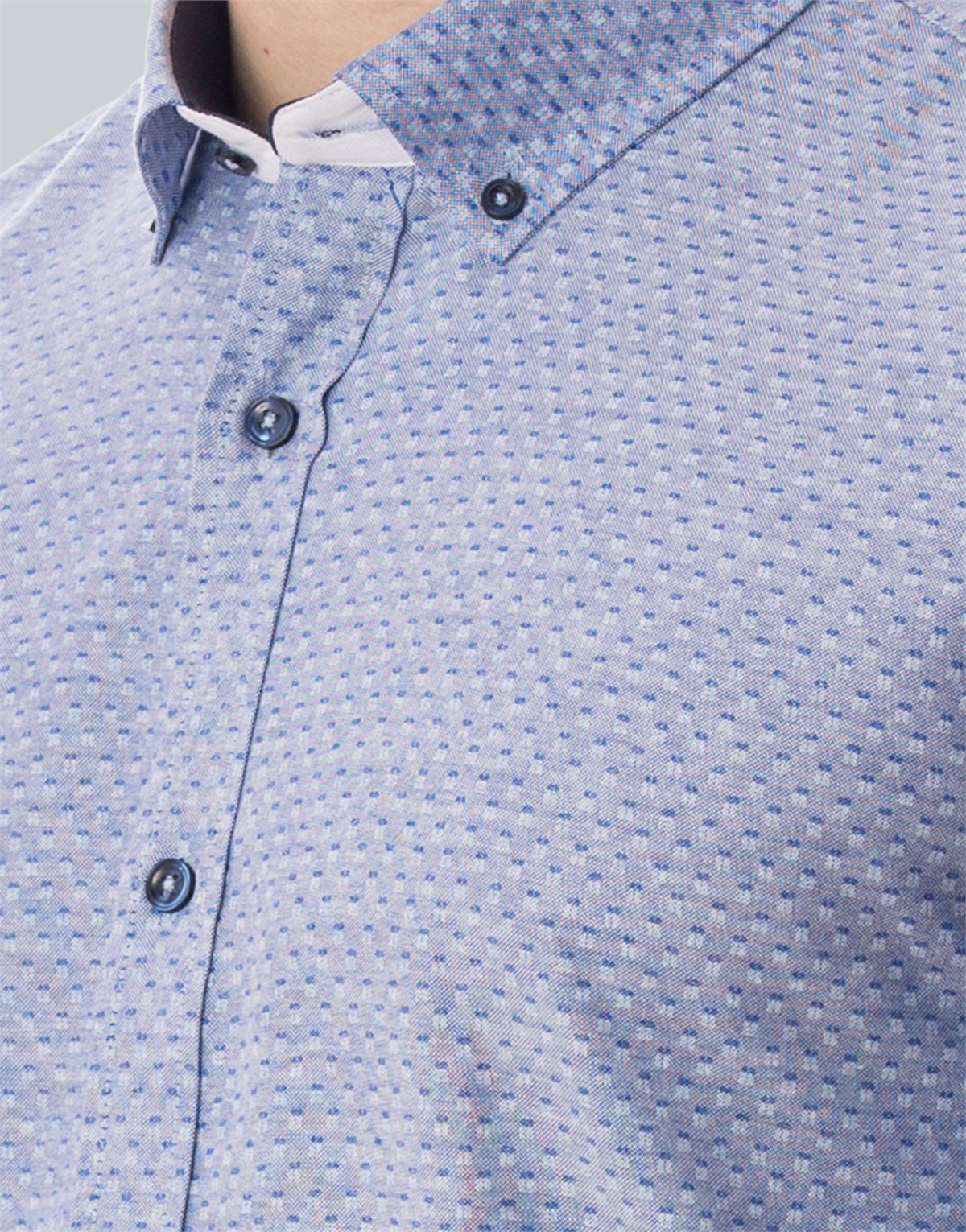SLIM FIT LONG SLV OLD   GÖMLEK SLIM FIT PRINTED - SIMPLE